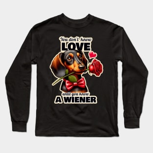 Dachshund Valentin's day Long Sleeve T-Shirt